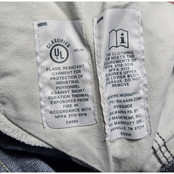 Wrangler FR Flame Resistant Jeans FR13MWZ Original Mens Tag 31x30 - Fits 31x28 - Picture 11 of 16